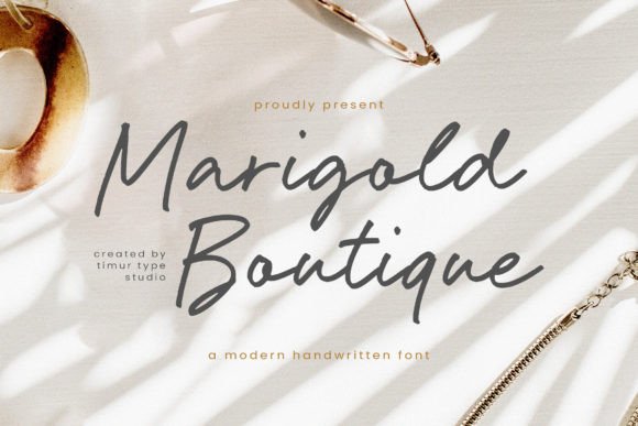 Discover the Modern Elegance of Marigold Boutique Font