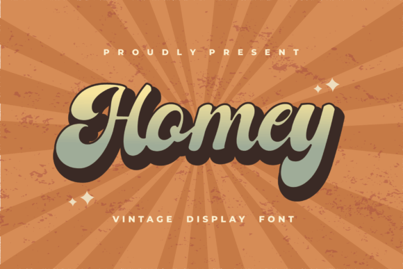 Rediscover Groovy Charm with the Homey Display Typeface