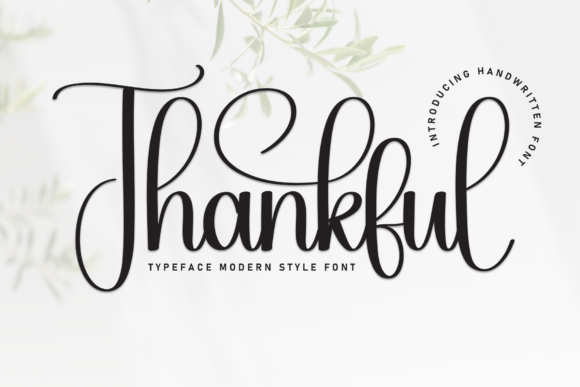 Thankful: A Handwritten Font for Modern Creatives
